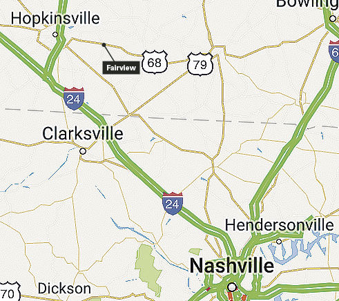 Fairview, Ky., map